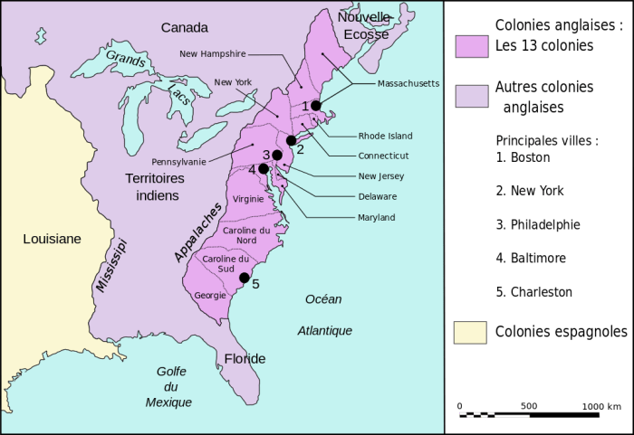 Thirteen colonies map answer key