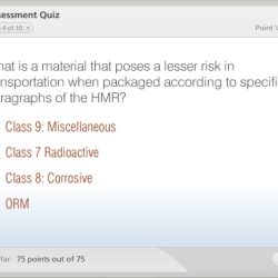 U.s. dot hazmat training test answers