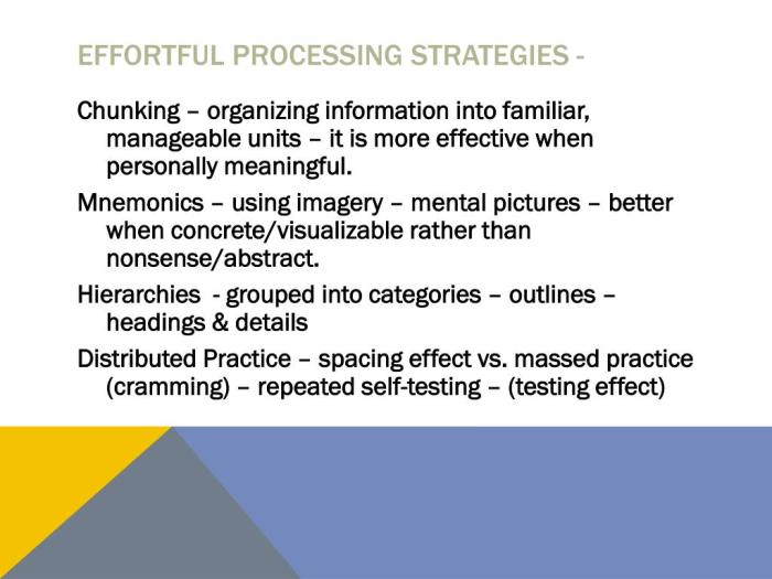 Effortful processing can occur only with