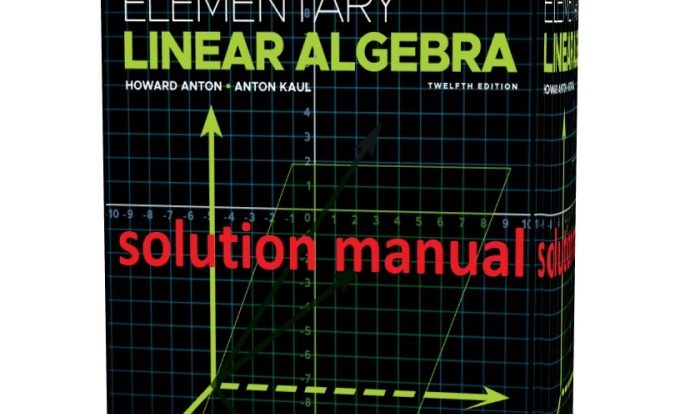 Elementary linear algebra anton 12th edition pdf