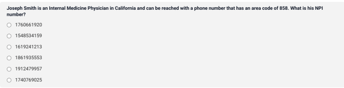 Joseph smith internal medicine physician california npi number